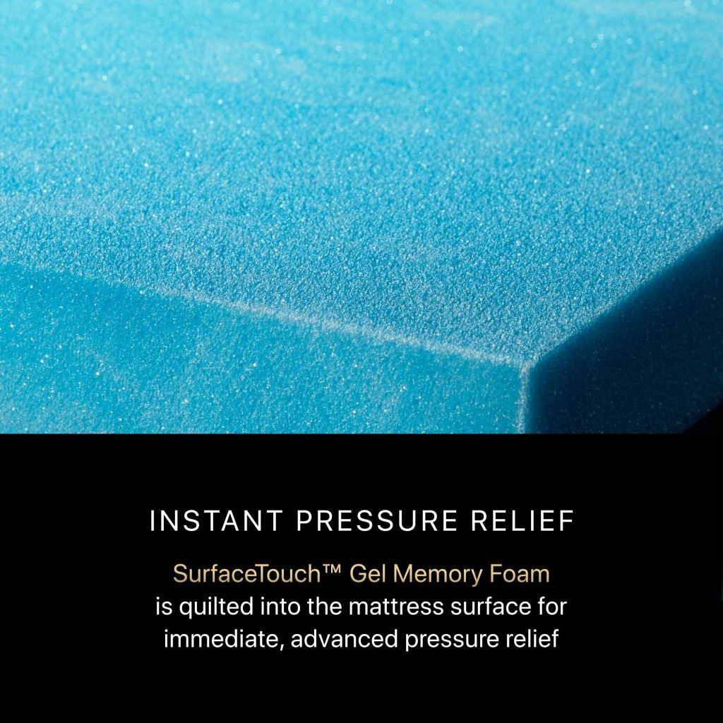 Beautyrest Black Series Three gel memory foam layer, close-up