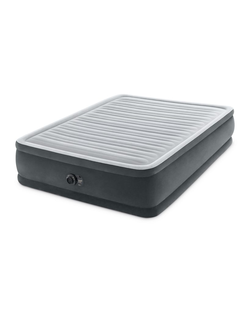 Intex Dura-Beam Deluxe Comfort-Plush Elevated air mattress, angled view