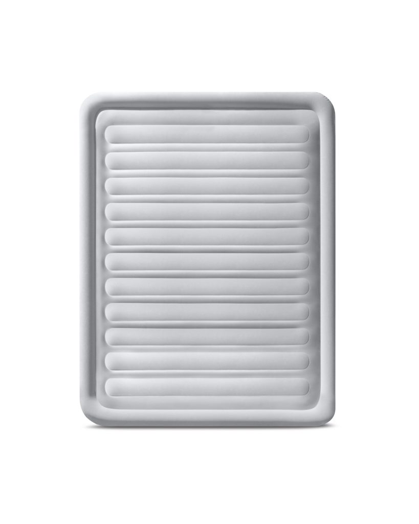 Top view of the Intex Comfort-Plush air mattress flocked sleeping surface