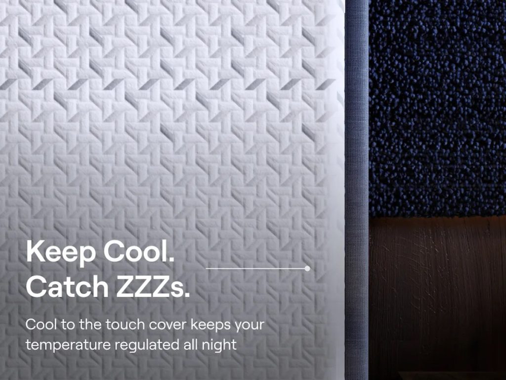 Nectar Classic Hybrid mattress, close-up of the quilted cooling cover