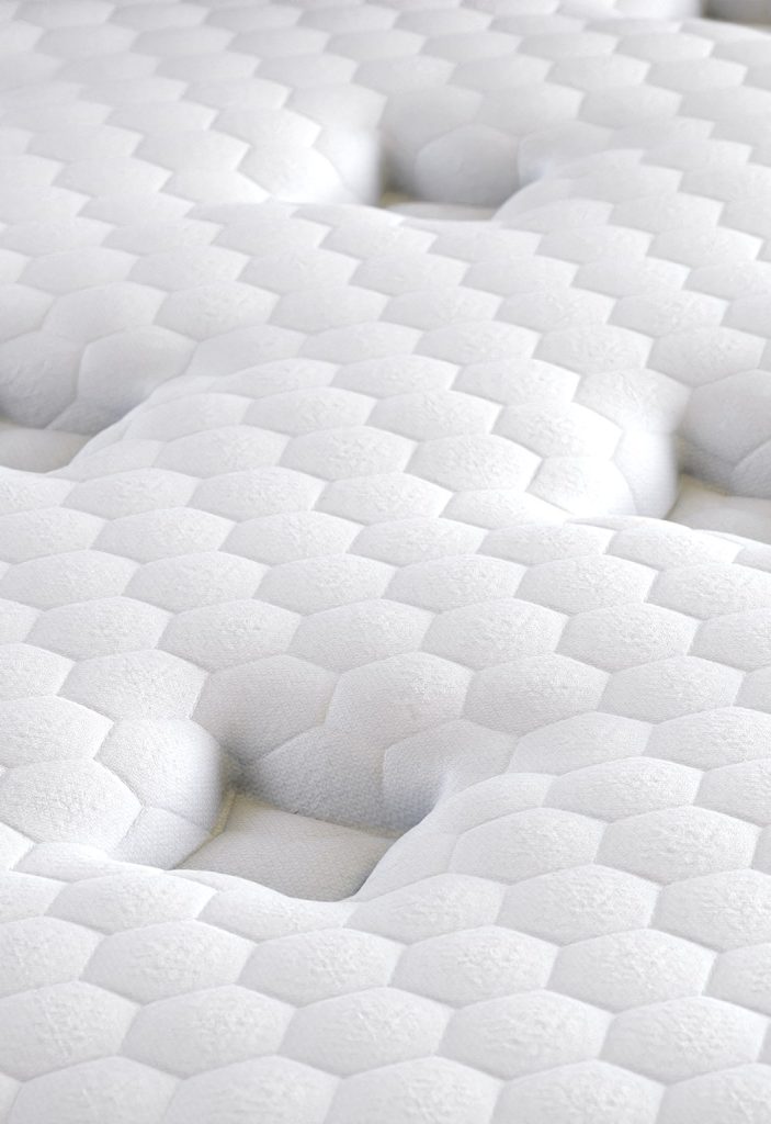 Close-up of the optional GlacioTex cooling pillow top on the Nolah Evolution