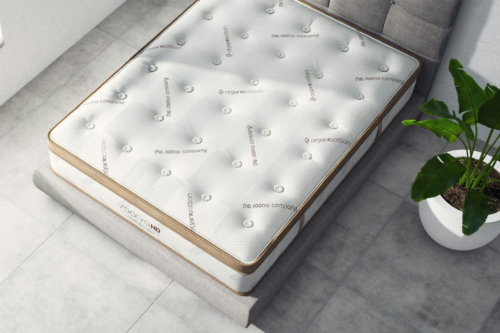 Saatva HD mattress seen from above