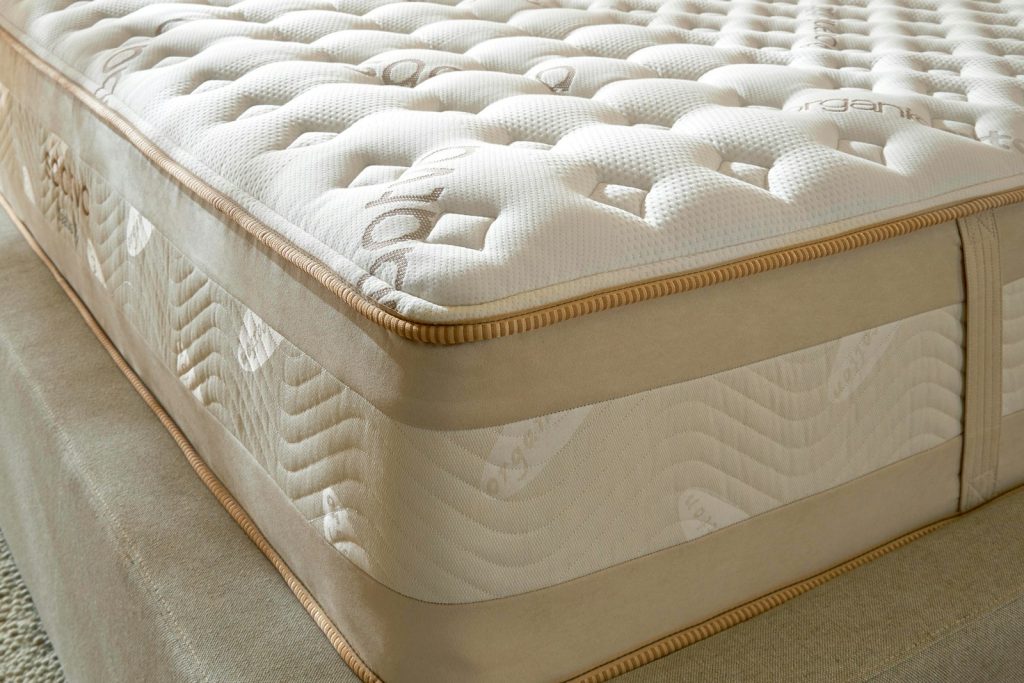 Corner and border of the Saatva Rx mattress