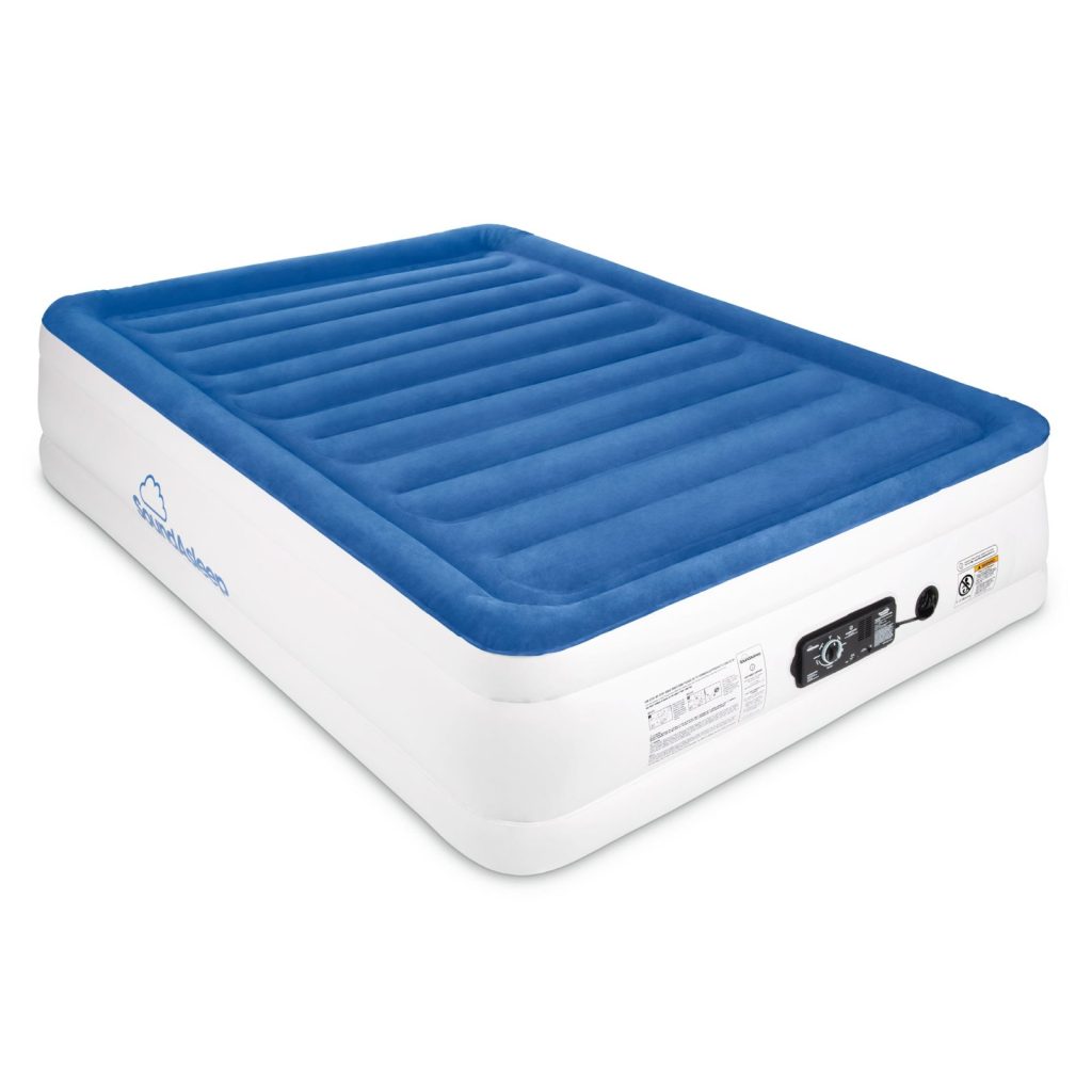 SoundAsleep CloudNine air mattress, angled top view